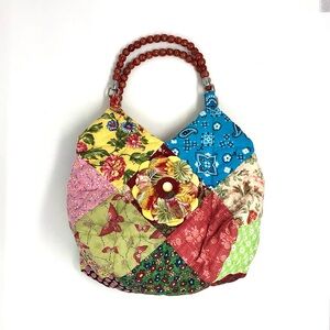 Handmade quilted patchwork  bag / purse